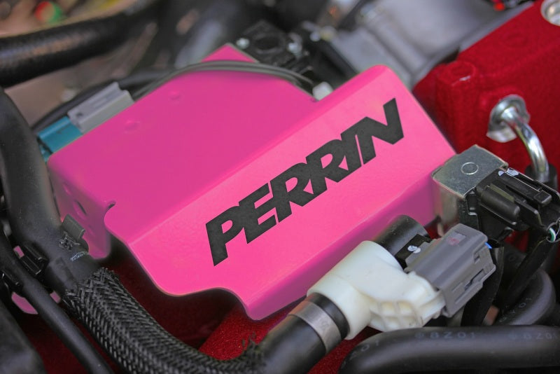 Perrin 2008+ STI Boost Control Solenoid Cover (Cartridge Type EBCS) - Hyper Pink - Racecraft Industries