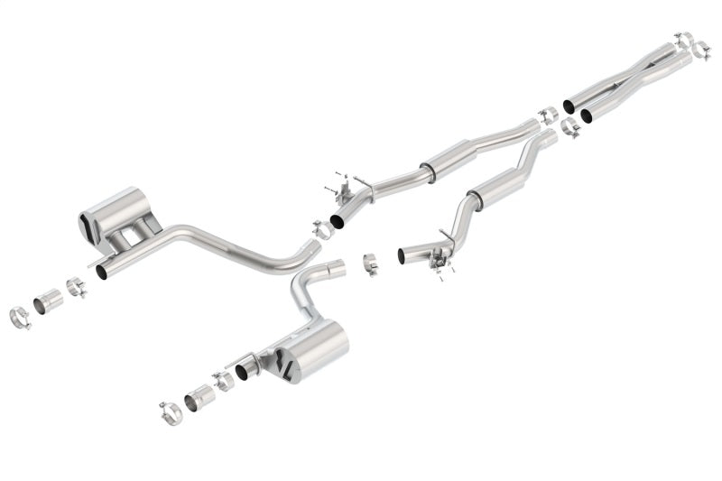Borla 15-16 Dodge Challenger SRT 392 S-Type Catback Exhaust Single Split Rear Exit (No Tip) - Racecraft Industries