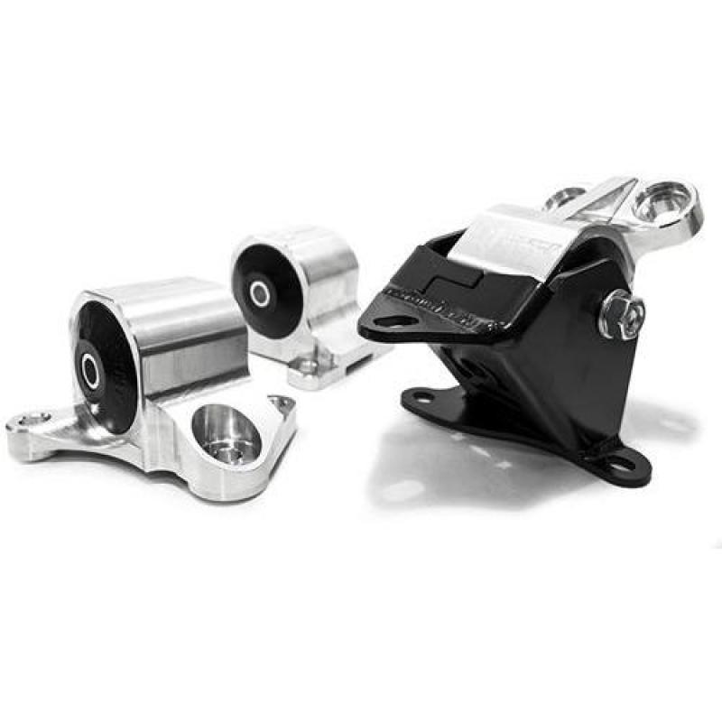 Innovative 96-00 Civic B/D Series Silver Aluminum Mounts 95A Bushings (2 Bolt) - Racecraft Industries