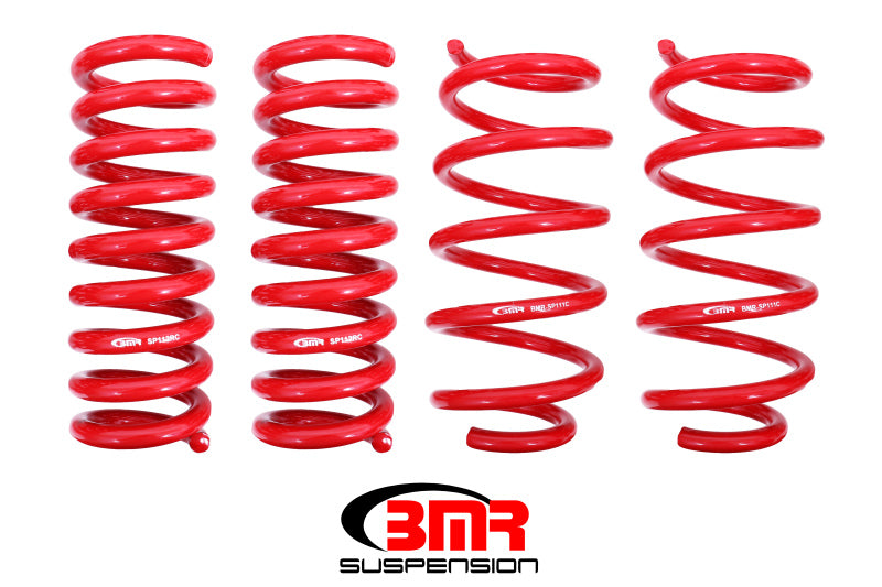 BMR 08-19 Dodge Challenger Lowering Springs 1.25in Drop - Set of 4 - Red - Racecraft Industries