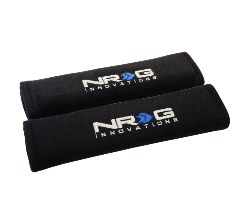NRG Seat Belt Pads 2.7in. W x 11in. L (Black) Short - 2pc - Racecraft Industries