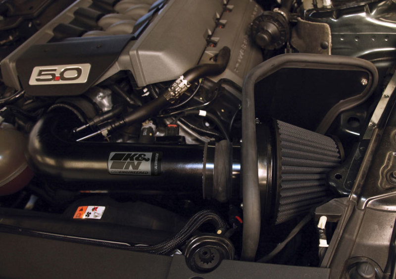 K&N 2015 Ford Mustang GT 5.0L V8 Black Performance Intake Kit - Racecraft Industries