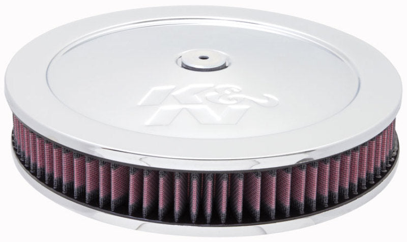 K&N 5 1/8in Flange 11in OD 3 1/4in Height w/ Vent Custom Air Cleaner Assembly - Racecraft Industries
