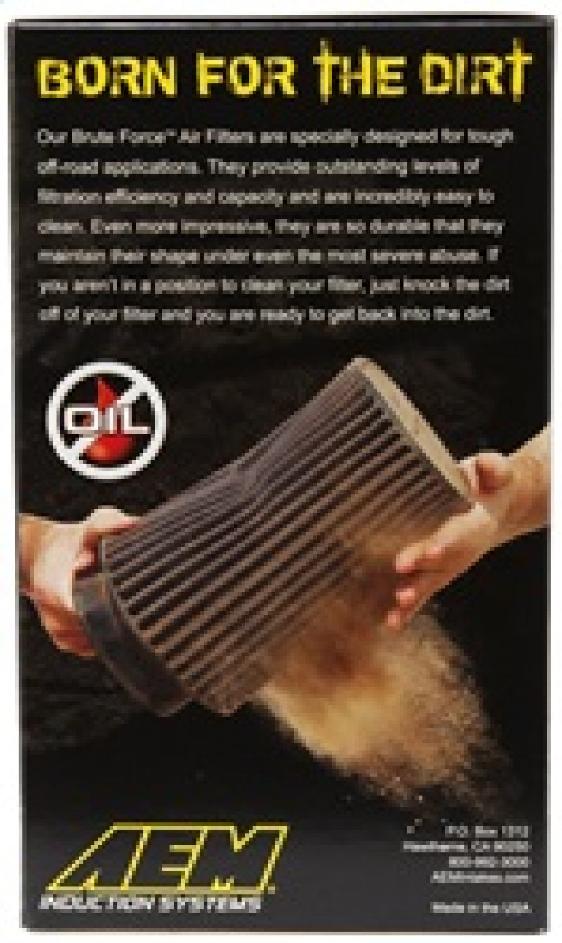 AEM Dryflow 3.5in. X 7in. Round Tapered Air Filter - Racecraft Industries