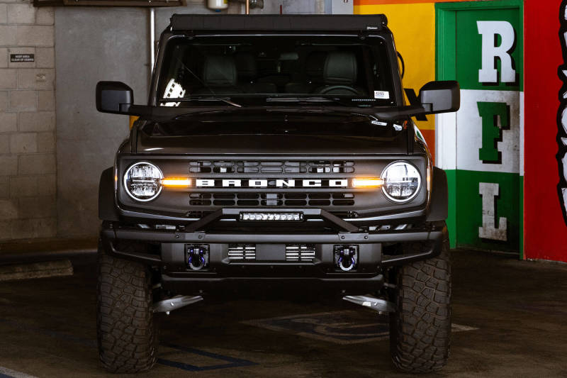 DV8 Offroad 21-22 Ford Bronco Factory Modular Front Bumper Bull Bar - Racecraft Industries