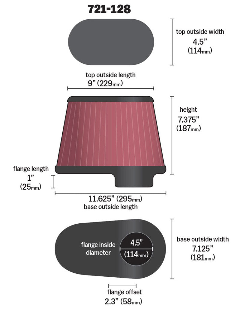 Airaid Dodge 5.9/6.7L DSL / Ford 6.0L DSL Kit Replacement Air Filter - Racecraft Industries