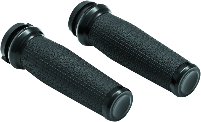 Kuryakyn Thresher Grips Throttle-By-Wire Black - Racecraft Industries