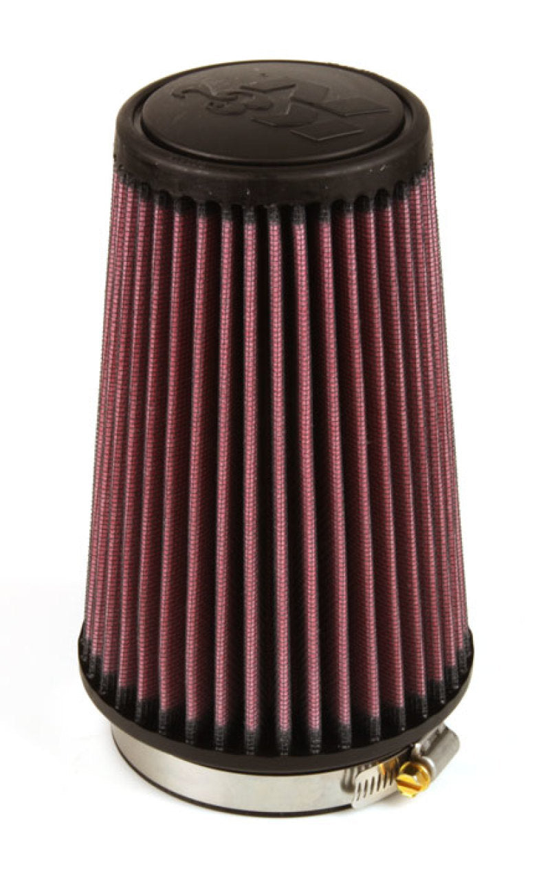 K&N Filter Universal Rubber Filter 3 1/2 inch Flange 4 5/8 inch Base 3 1/2 inch Top 7 inch Height - Racecraft Industries