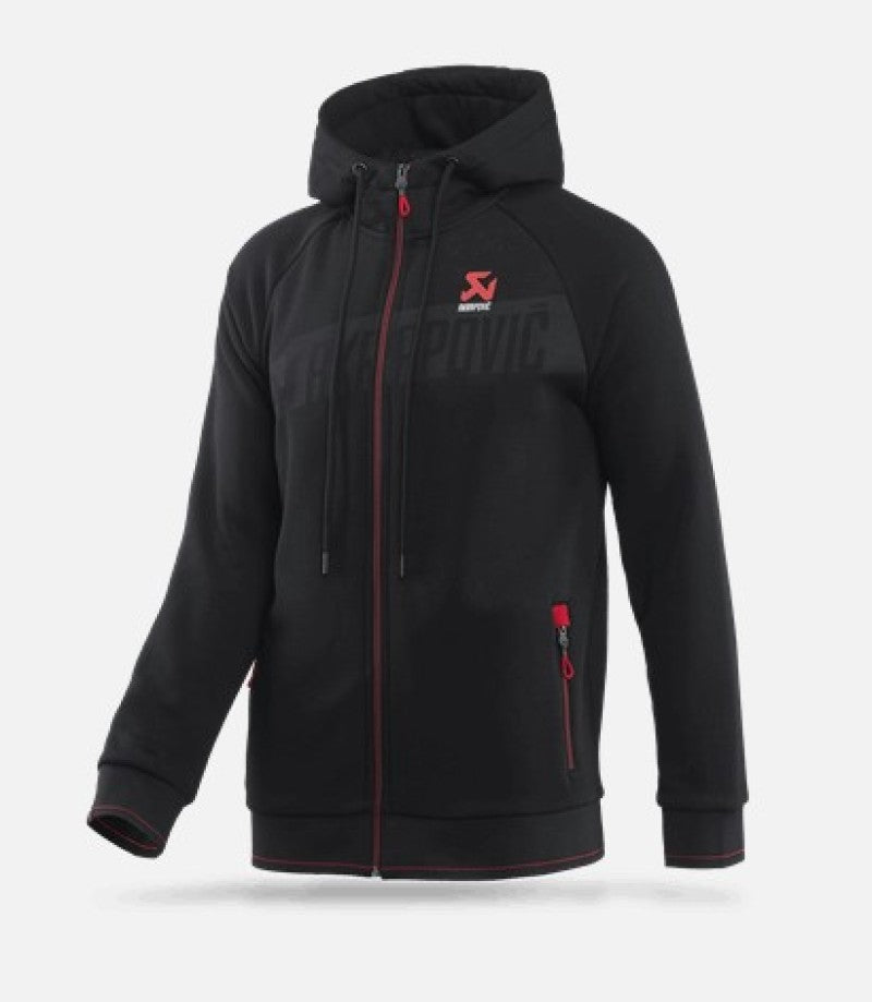 Akrapovic Mens Corpo Zip Hoodie Black - XL - Racecraft Industries