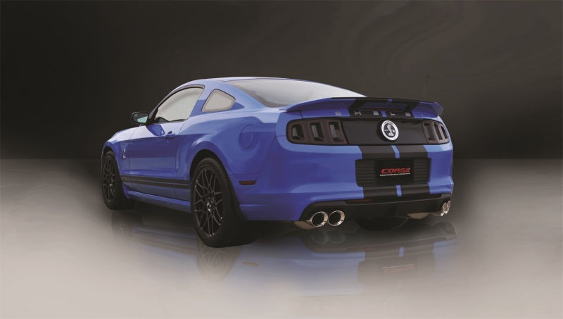 Corsa 2013-2014 Ford Mustang Shelby GT500 5.8L V8 Polished Sport Axle-Back Exhaust - Racecraft Industries