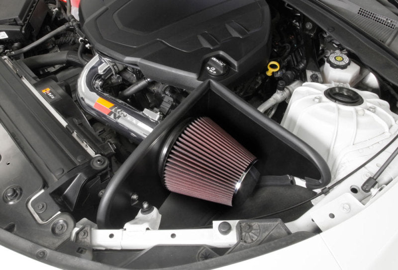 K&N 16-17 Chevy Camaro 3.6L Silver Typhoon Short Ram Intake - Racecraft Industries