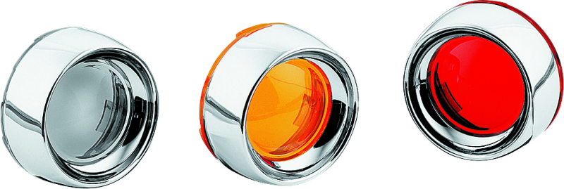 Kuryakyn Deep Dish Bezel With Smoke Lens Chrome - Racecraft Industries