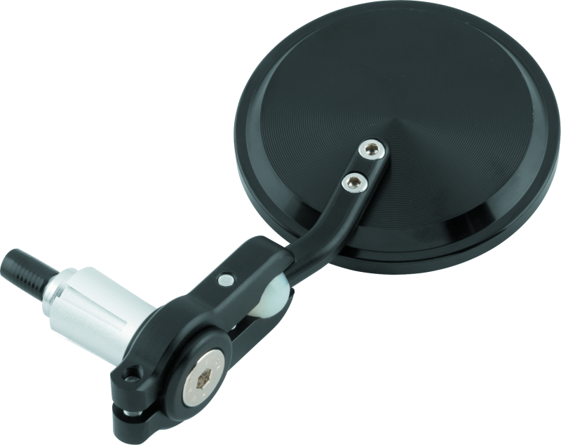 BikeMaster Folding Barend Mirrors 7/8in Handlebars - Pair - Black - Racecraft Industries