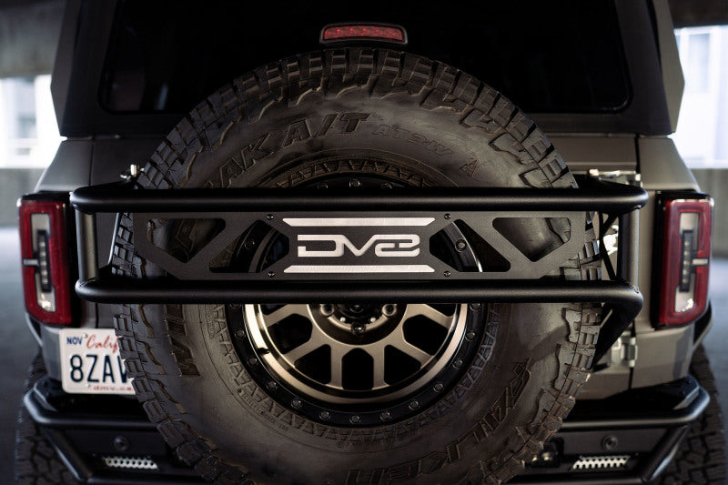 DV8 Offroad 21-23 Ford Bronco Spare Tire Guard & Accessory Mount - Racecraft Industries