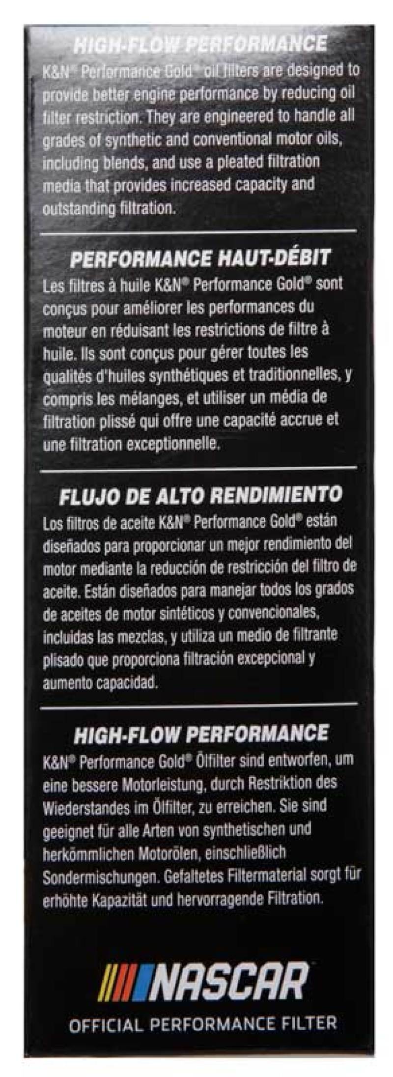 K&N Performance Oil Filter for 14-17 Dodge Durango 3.6L / 14-17 Jeep Grand Cherokee 3.6L - Racecraft Industries
