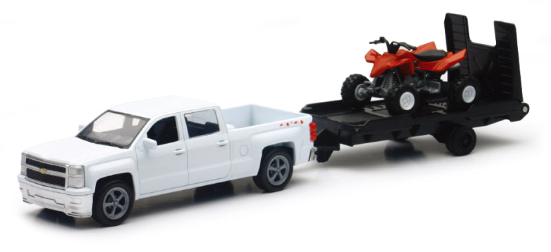 New Ray Toys Chevy Silverado Pickup with ATV/ Scale - 1:43 - Racecraft Industries