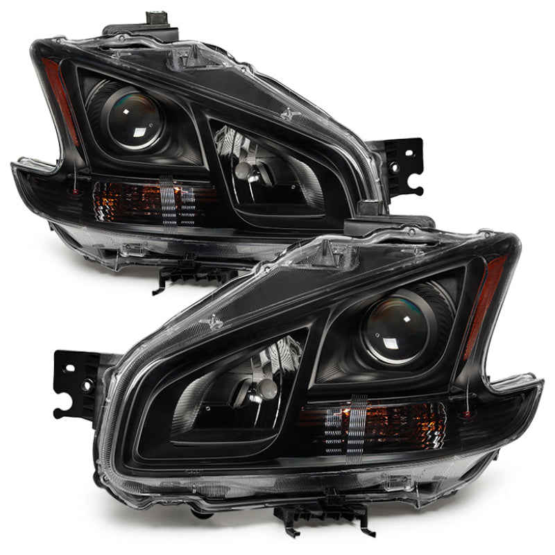 xTune 09-14 Nissan Maxima Halogen ONLY (No HID) OEM Style Headlights - Black HD-JH-NM09-AM-BK - Racecraft Industries