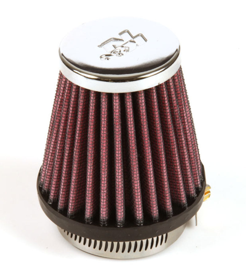 K&N Universal Chrome Filter 1 15/16 inch FLG / 3 inch Base / 2 inch Top / 3 inch Height - Racecraft Industries
