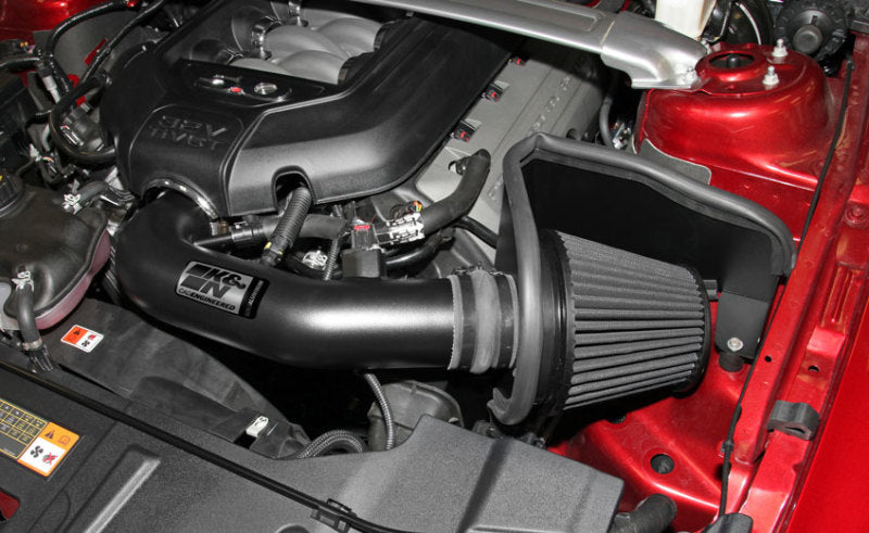 K&N 11-14 Ford Mustang GT 5.0L V8 Black Performance Intake Kit - Racecraft Industries