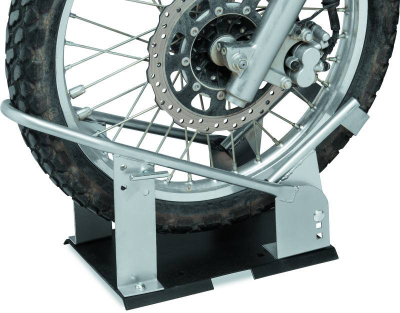 BikeMaster Heavy Duty Wheel Chock - Silver - Racecraft Industries