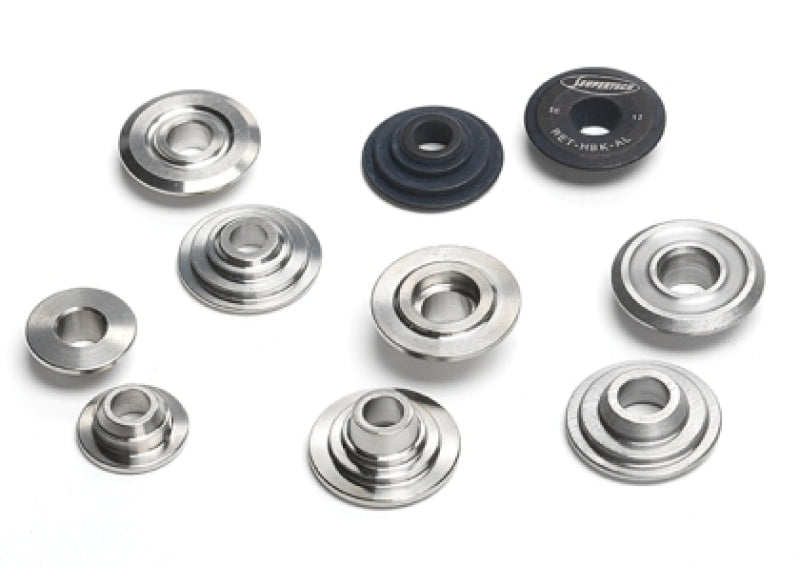 Supertech Titanium Retainer for Spring 6.6mm Stem 7 Degree - Set of 16 - Racecraft Industries