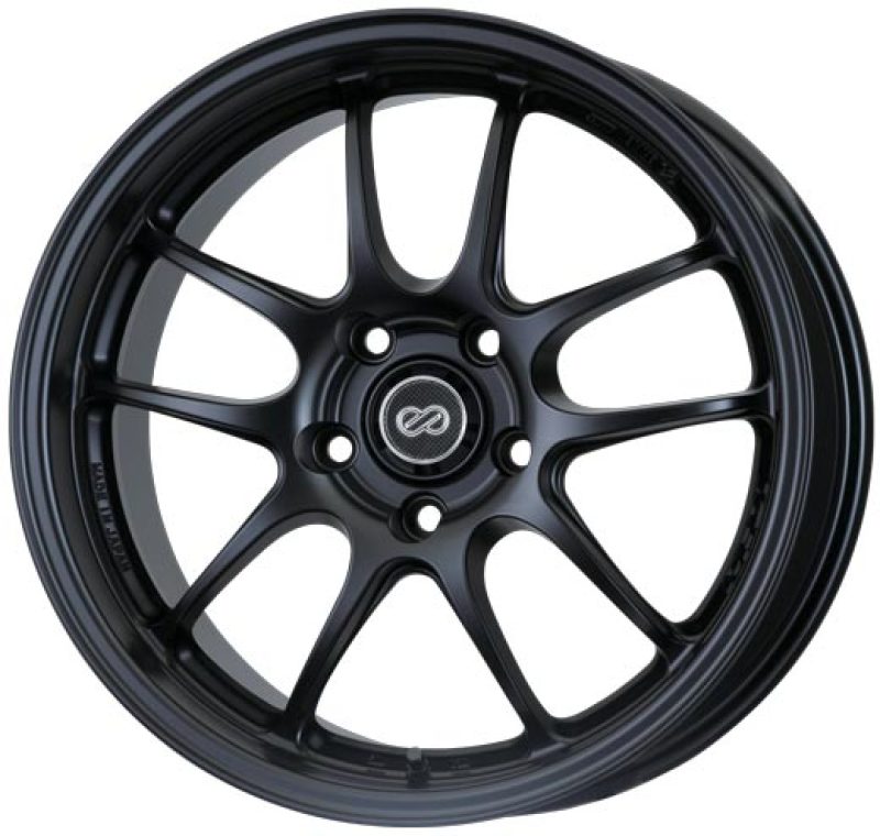 Enkei PF01 18x9 5x114.3 45mm Offset 75mm Bore Matte Black Wheel - Racecraft Industries