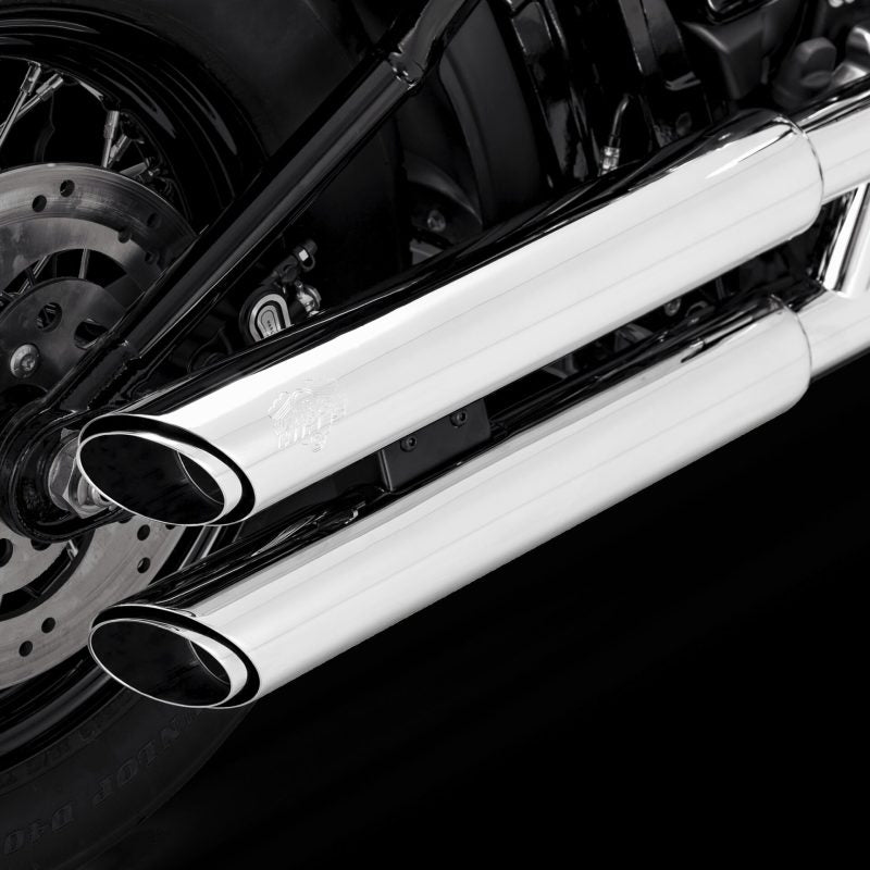 Vance & Hines 18-22 Harley Davidson Softail Twin Slash S/OS PCX Slip-On Exhaust - Chrome - Racecraft Industries