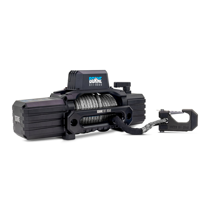 Borne Off-Road 12K Winch - Grey Synthetic Rope - Racecraft Industries