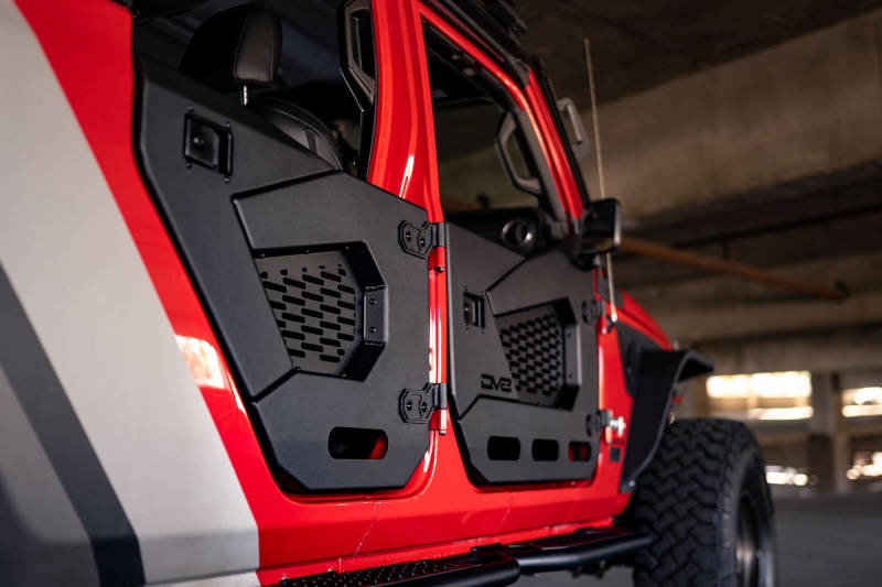 DV8 Offroad 18-22 Jeep Wrangler JL/JT Spec Series Half Doors - Rear Set - Racecraft Industries
