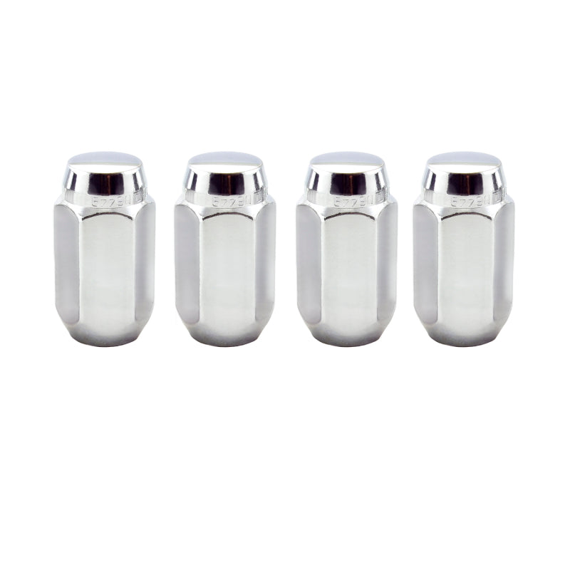 McGard Hex Lug Nut (Cone Seat) M14X1.5 / 22mm Hex / 1.635in. Length (4-Pack) - Chrome - Racecraft Industries