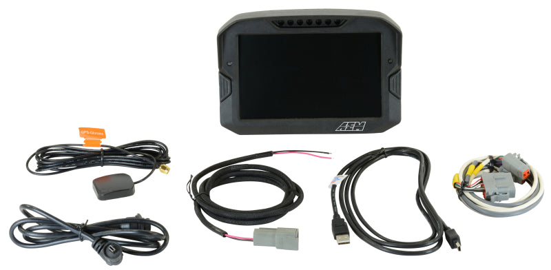 AEM CD-7 Logging GPS Enabled Race Dash Carbon Fiber Digital Display w/o VDM (CAN Input Only) - Racecraft Industries
