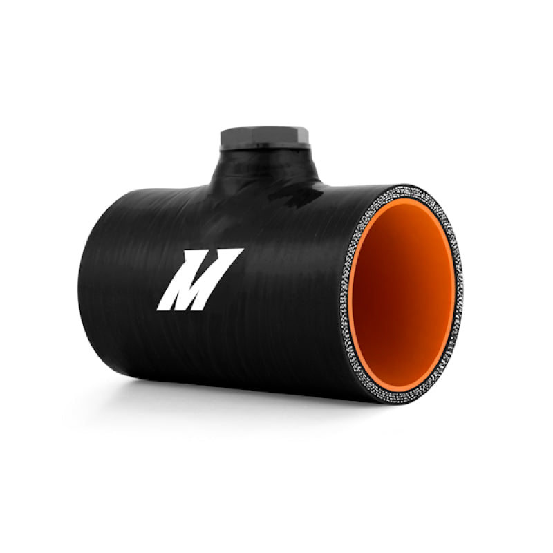 Mishimoto 2.5in Black Silicone Coupler w/ 1/8in NPT Bung - Racecraft Industries