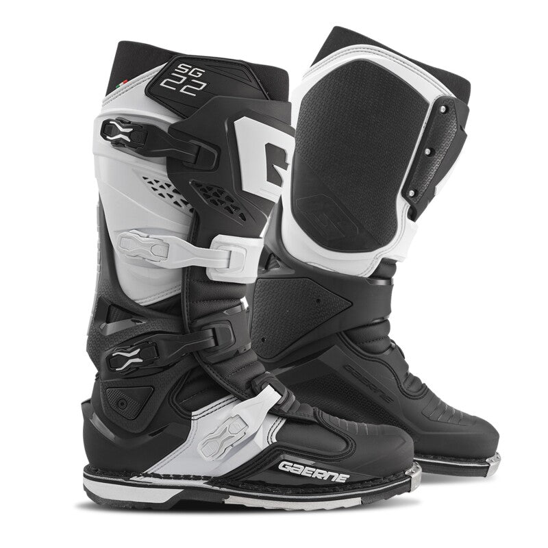 Gaerne SG22 Boot Black/White Size - 9.5 - Racecraft Industries