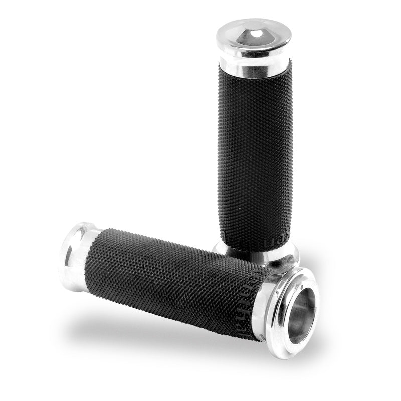 Performance Machine Contour Renthal Wrapped Grips - Chrome - Racecraft Industries