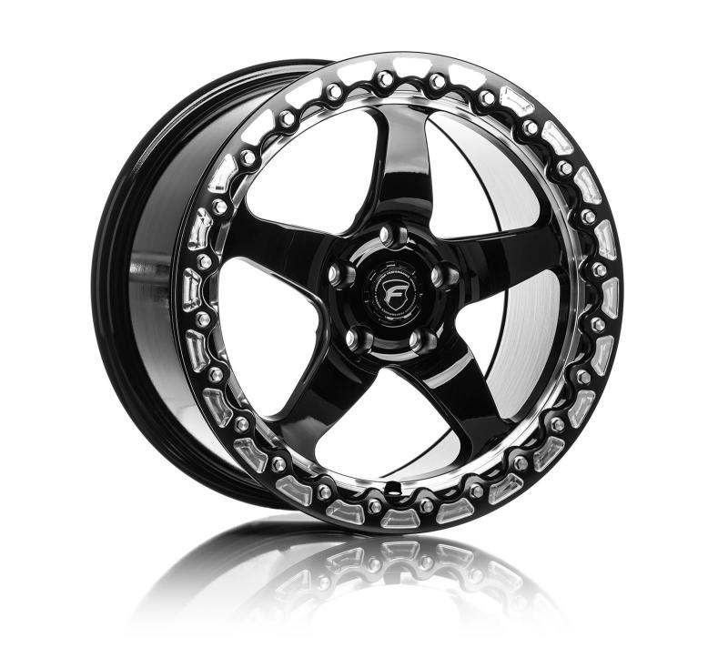 Forgestar D5 Beadlock 17x10 / 5x120 BP / ET45 / 7.3in BS Gloss Black Wheel - Racecraft Industries