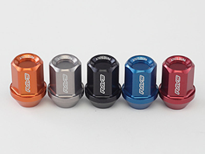 Rays Dura-Nut L32 Straight Type 12x1.25 Lug Nut Set 16 Lug 4 Lock Set - Blue - Racecraft Industries