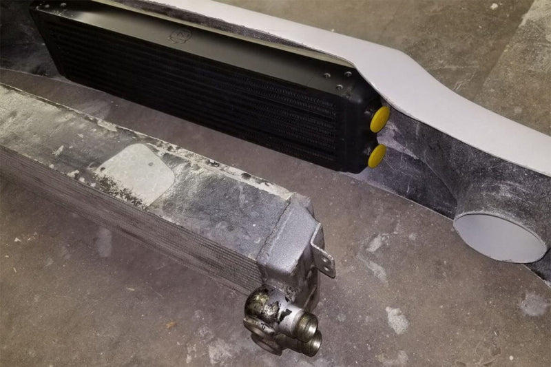 CSF Universal Dual-Pass Oil Cooler (RS Style) - M22 x 1.5 - 24in L x 5.75in H x 2.16in W - Racecraft Industries