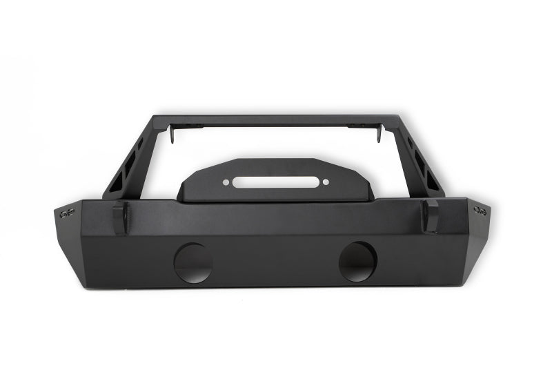 DV8 Offroad 07-23 Jeep Wrangler/Gladiator JT/JK/JL FS-25 Stubby Front Bumper w/Plated Bull Bar - Racecraft Industries