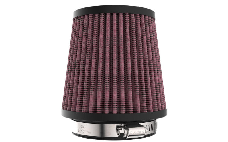 K&N Universal Clamp-On Air Filter 3in FLG /4 1/2in B / 3 1/2in T / 4 3/8in H - Racecraft Industries