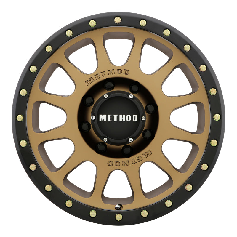 Method MR305 NV 17x8.5 0mm Offset 8x170 130.81mm CB Method Bronze/Black Street Loc Wheel - Racecraft Industries