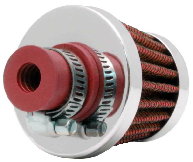 K&N 2in Base OD x .375in Flange ID x 1.75in H Rubber Base Crankcase Vent Filter - Racecraft Industries