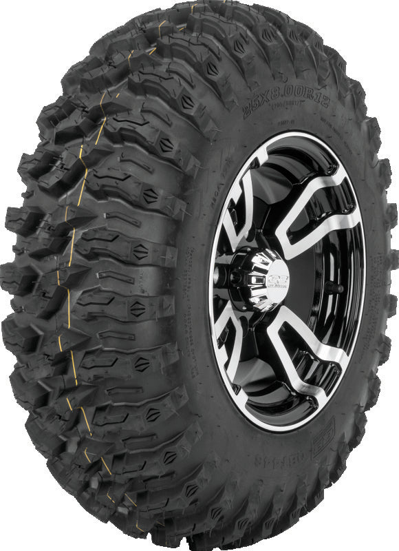 QuadBoss QBT446 Radial Utility Tire - 26x11R12 8Ply - Racecraft Industries