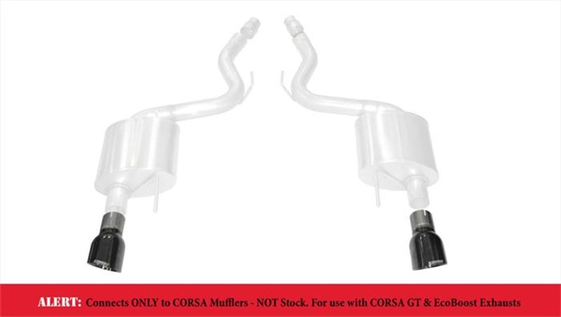 Corsa 2015-2017 Ford Mustang GT 3.0in Inlet / 4.5in Outlet Black PVD Tip Kit (For Corsa ExhaustOnly) - Racecraft Industries