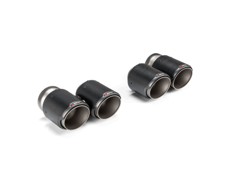 Akrapovic 2021+ BMW G87 M2, G80 M3 & G82 M4 Classic Carbon Design Tail Pipe Set - Racecraft Industries