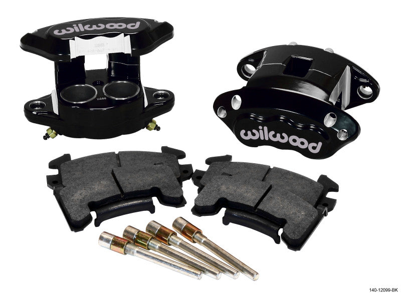 Wilwood D154 Front Caliper Kit - Black 1.62 / 1.62in Piston 1.04in Rotor - Racecraft Industries