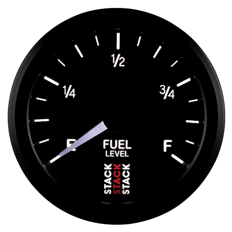 Autometer Stack Instruments 52mm 0-280 Ohm Programmable Pro Stepper Motor Fuel Level Gauge - Black - Racecraft Industries