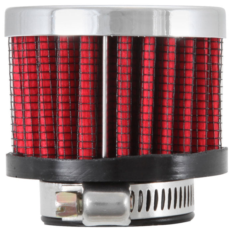 K&N 1in Flange ID x 2in OD x 1.5 inch H Rubber Base Crankcase Vent Filter - Racecraft Industries