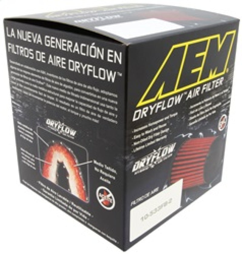AEM Dryflow Conical Air Filter 5.5in Base OD / 4.75in Top OD / 5in Height - Racecraft Industries