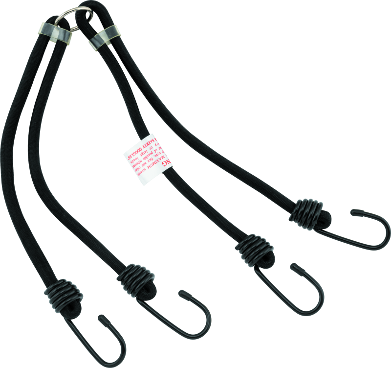 BikeMaster 24in Heavy Duty 4-Hook Bungee - Black - Racecraft Industries