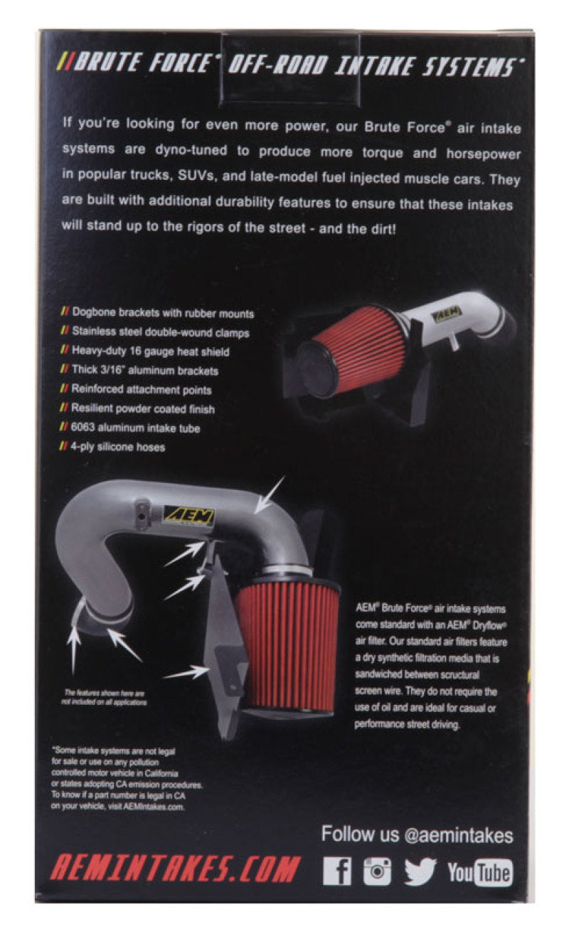 AEM Dryflow 3.5in. X 7in. Round Tapered Air Filter - Racecraft Industries